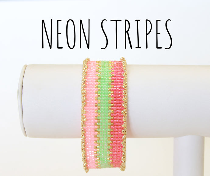 Neon Stripes Bracelet Kit